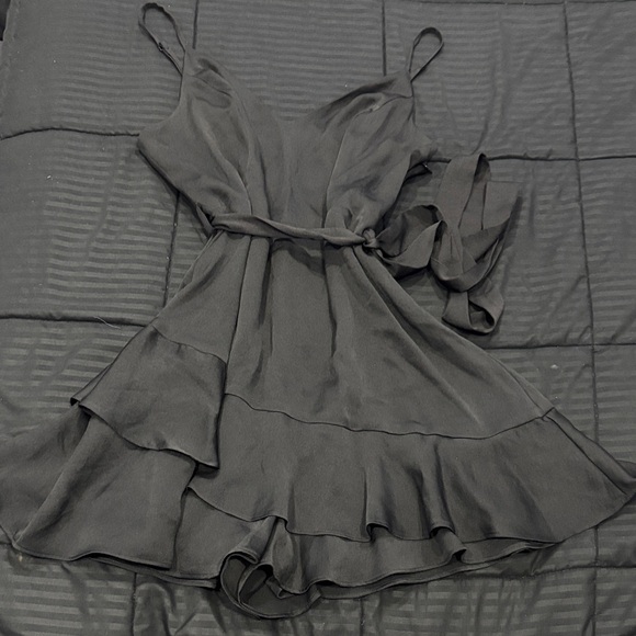 Express Dresses & Skirts - Express Black Women's Slip Dress with Ruffle Tiers